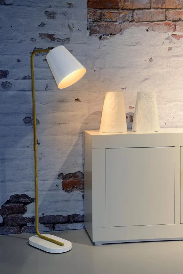 Lucide CONA - Floor lamp - 1xE27 - White - ambiance 1